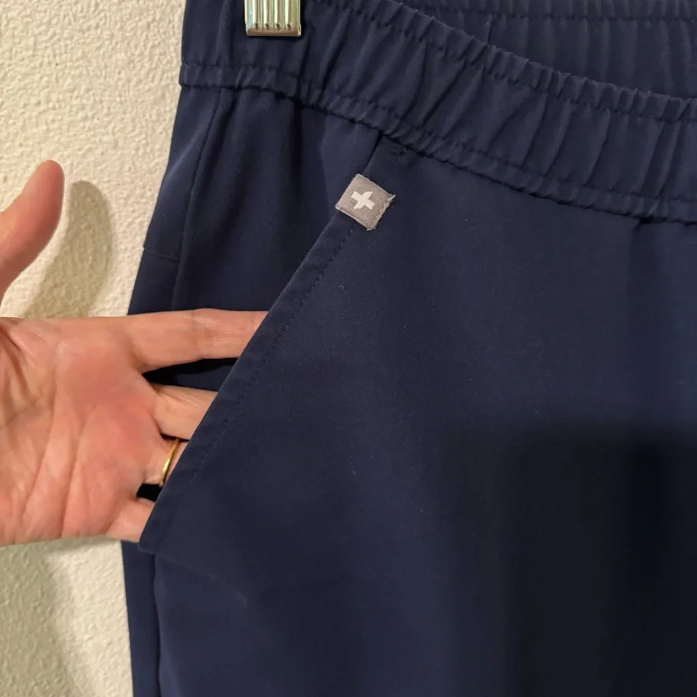 Figs Tansen Jogger Scrub Pants Slim 5-Pocket Navy-Small